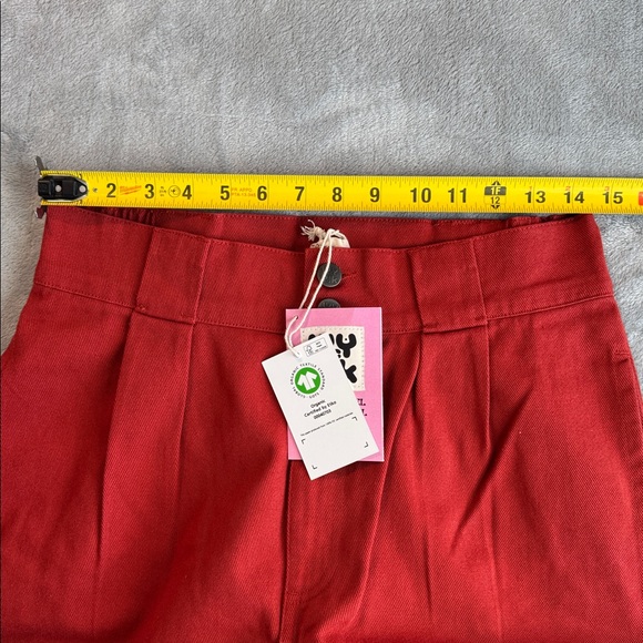 NWT Lucy & Yak Addison Jeans Organic Twill Red Size W30 - Picture 12 of 16